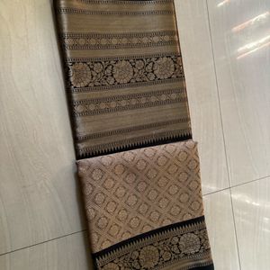 New Tissue Silk Saree Coffee Brown Shade ☕️