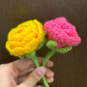 Crochet Roses 1 Pc