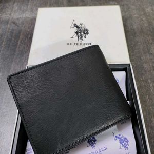 US POLO AASAN LEATHER WALLET ( BLACK )