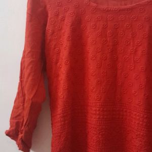 Red Kurti For Teen Girls