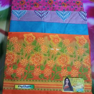 100% Pure Cotton Sarees For Daily Wear Set Of 3