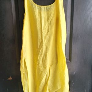 Chikankari Yellow Kurta + Inner