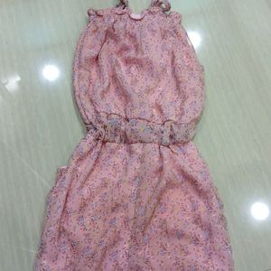 Pink Floral Dress