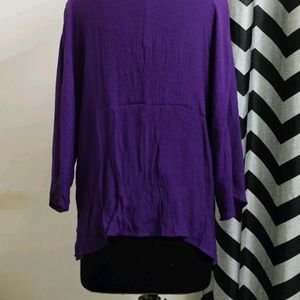 Plus Size Purple Top