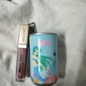 Unicorn Wipes And Swiss Beauty Lipstick