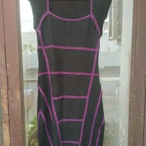 Black & Purple Color Dress