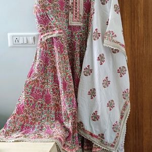 Floral Anarkali Set