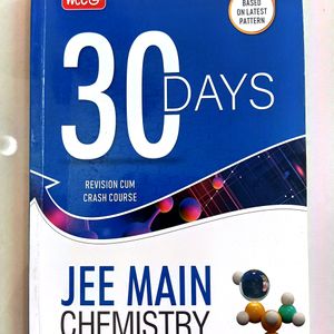 JEE MAINS chemistry 30 Days Crash Course