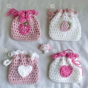 Strawberry Crochet Pouch!