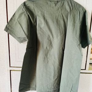 Green Slim Fit Tshirt