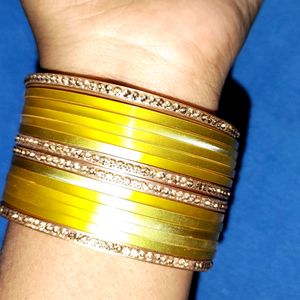 Yellow And Golden Bangles