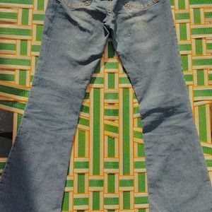 Bootcut Jeans With Floral Design