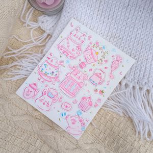 Hand-painted Stickers (Pink Paradise)
