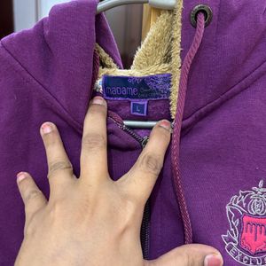 Madame Purple Half Sweatshirt