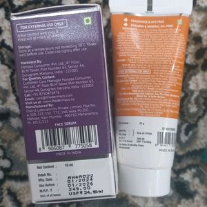 Sunscreen And Serum