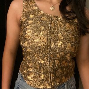 Gold Sequince Blouse