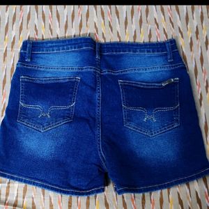 Blue Denim Shorts