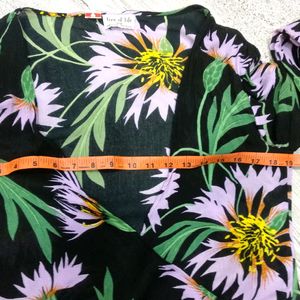 Floral Tie Waist Top