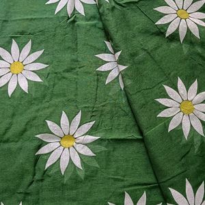 Floral Print Sunflower Saree