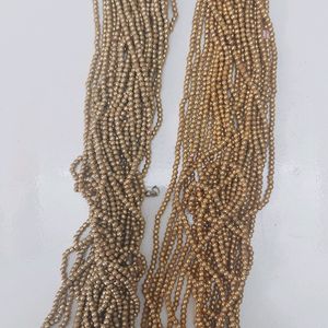 Golden Beads For JEWELLERY MAKING