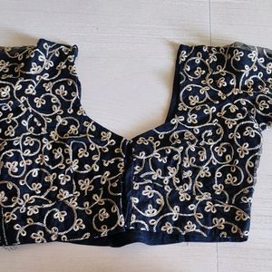 Full Stitched Non Paded Blouse With Heavy Embroide