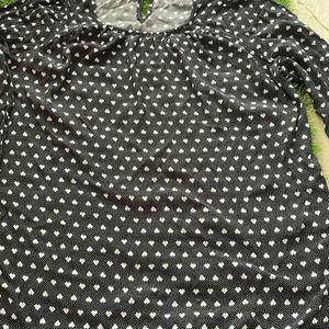 Polka Dotted Hip cover Top