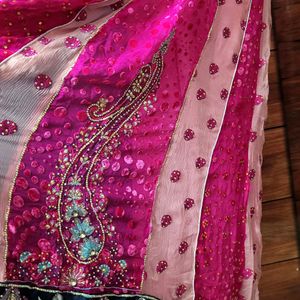 **PRETTY COLOUR GOWN WITH DUPATTA**