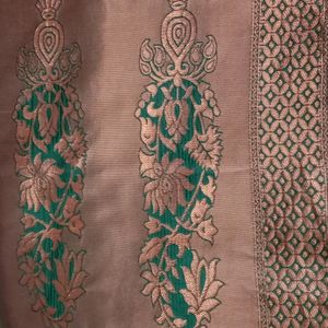 Green And Gold Pattu Saree