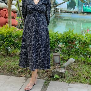 Korean Aesthetic Polka Dot Dress