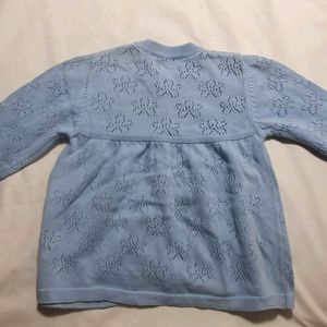 Imported Baby Girl Stylish Sweater.  Netted Woolen