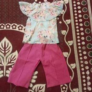 Baby Western Dress Top With Pant 18 Size