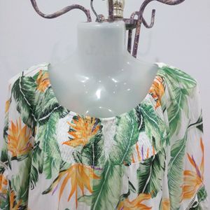 Leafy Printed Top