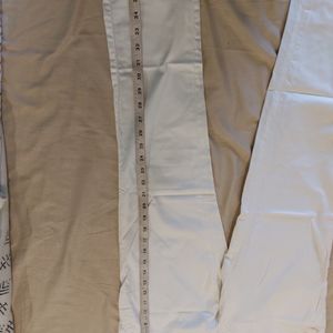 White Cotton Pants From AND