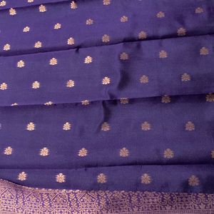 New Wedding Semi Silk Saree For Grabs