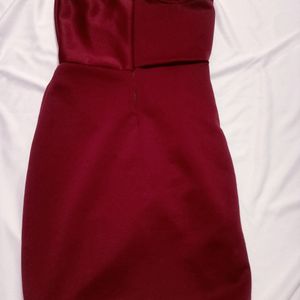 Wine Bodycon Dress