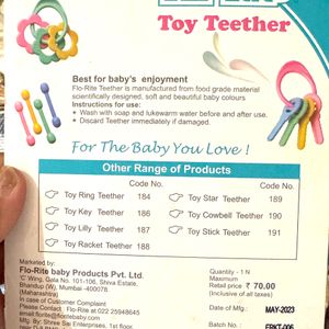 Flo-Rite Baby Toy Teether