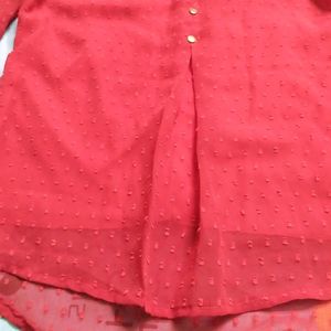 Beautiful Red Top Size 36