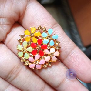 Multicolored Floral Earrings 🤹‍♂️👂