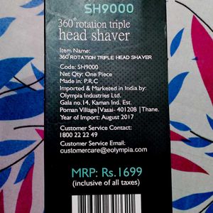 360° Rotation Triple-Head Shaver