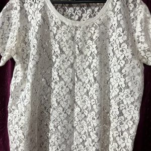 H&M white Shrug