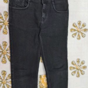 Black Color Kids Jeans