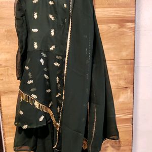 Garara With Short Anarkali