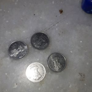 4 Smallest Size 10 Paisa Coins In Unc Condition