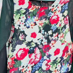 Womens Floral Print Top