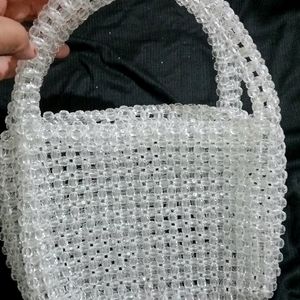 Fancy Handmade Embellished Pearl Bag