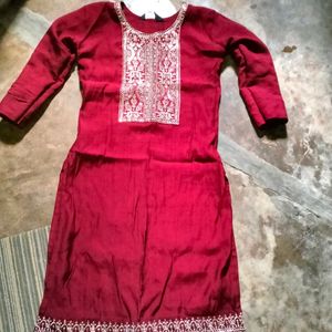 Maroon Kurti