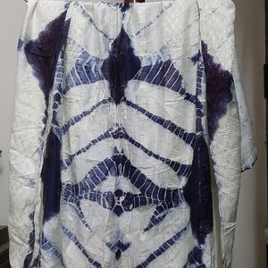 Indigo Tie And Dye Dupatta