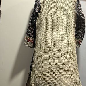 Xl Size Pure Cotton Designer Kurta