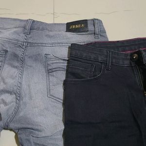 Pack Of 2 Skinny Fit Mid Rise Denim Size 32