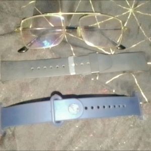 Great COMBO Of Best 3 Transparent Eye Glass+2bands